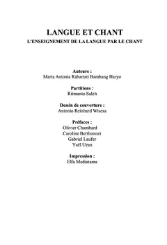 Langue et Chant