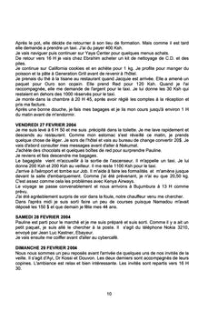 Kossi au Burundi 2002 - 2005