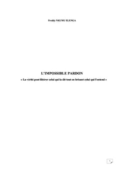 L'IMPOSSIBLE PARDON