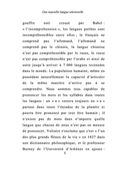 Une nouvelle langue universelle par la voie d'une entente universelle