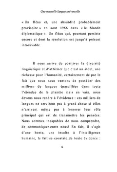 Une nouvelle langue universelle par la voie d'une entente universelle