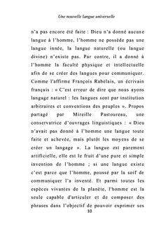 Une nouvelle langue universelle par la voie d'une entente universelle