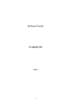 Sang et âmes des rois