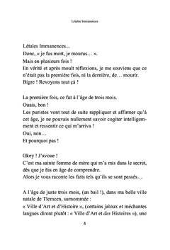 Létales Immanences