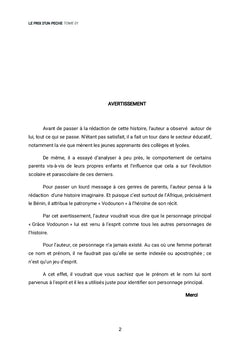 LE PRIX D'UN PÉCHÉ Tome 1