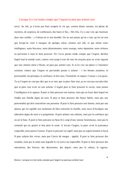 Lorsque Jo s'est rendu compte que l'argent ne peut pas acheter tout