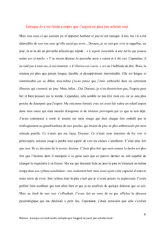 Lorsque Jo s'est rendu compte que l'argent ne peut pas acheter tout
