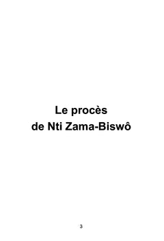 Le procès de Nti Zama-Biswô