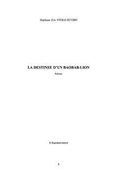 LA DESTINÉE D'UN BAOBAB-LION
