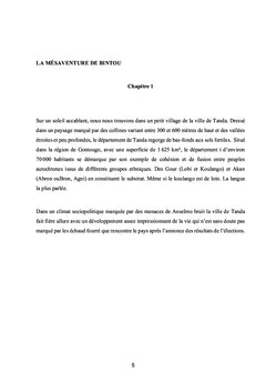 La mésaventure de Bintou