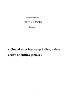 Destin Obscur