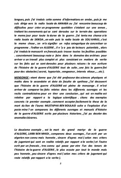Chronologie, mensonge et échec de la guerre d'Algérie