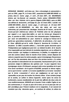 Chronologie, mensonge et échec de la guerre d'Algérie