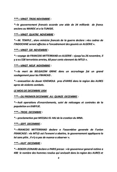 Chronologie, mensonge et échec de la guerre d'Algérie