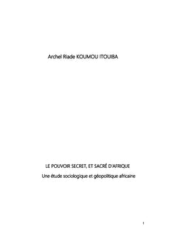 Le pouvoir secret et sacré d'Afrique