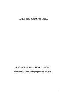 Le pouvoir secret et sacré d'Afrique