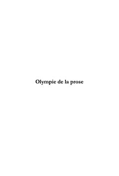 Olympie de la prose