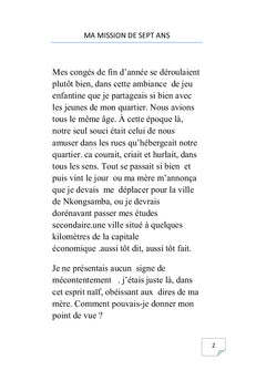 Ma mission de 7 ans