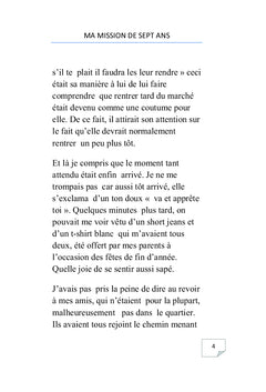 Ma mission de 7 ans