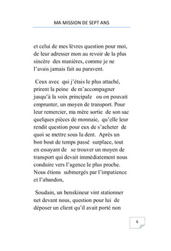 Ma mission de 7 ans