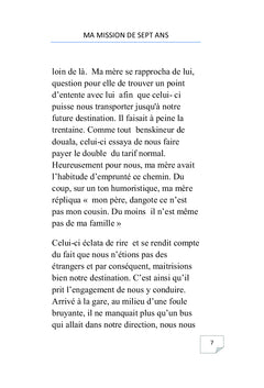 Ma mission de 7 ans