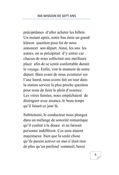 Ma mission de 7 ans