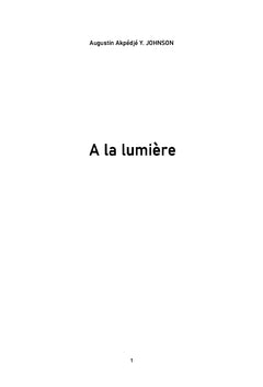 A la lumière