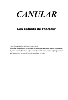 CANULAR Les Enfants de l'Horreur