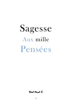 Sagesse aux mille pensées