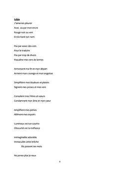 LA MORT DE MES VERS