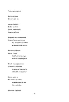 LA MORT DE MES VERS