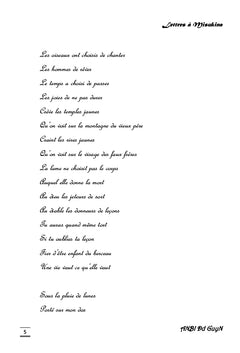 Lettres à Misukina
