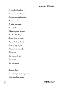 Lettres à Misukina