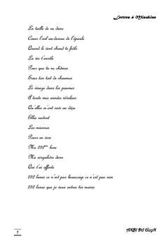 Lettres à Misukina