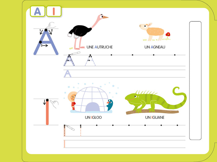 Mes premières majuscules bâton