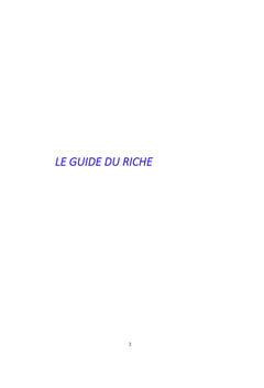 Guide du Riche