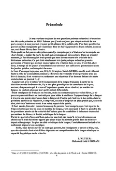 Poèmes et chansonnettes pour les enfants et clin d'oeil pour les grands