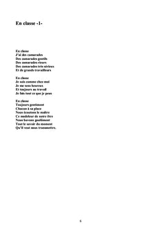 Poèmes et chansonnettes pour les enfants et clin d'oeil pour les grands