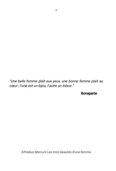 Les trois beautés d'une femme