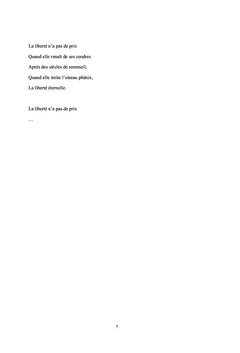 La liberté n'a pas de Prix
