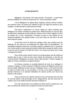 Histoires du Sud-est de Madagascar
