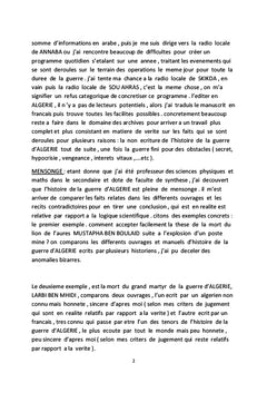 Chronologie, mensonge et échec de la guerre d'Algérie