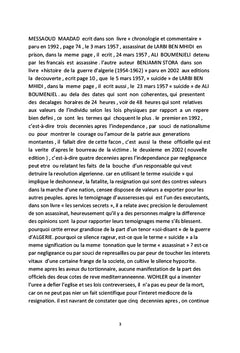 Chronologie, mensonge et échec de la guerre d'Algérie