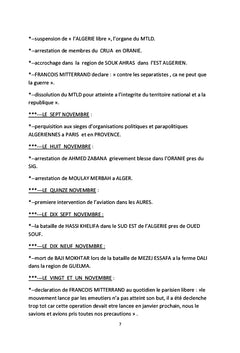 Chronologie, mensonge et échec de la guerre d'Algérie
