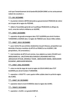 Chronologie, mensonge et échec de la guerre d'Algérie