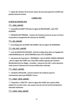 Chronologie, mensonge et échec de la guerre d'Algérie