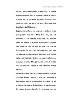 La peur de l'inconnue