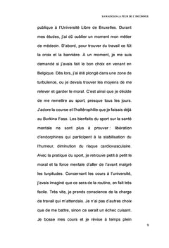 La peur de l'inconnue
