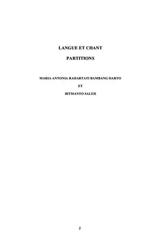 Langue et Chant