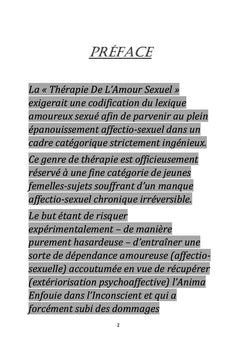THÉRAPIE DE L'AMOUR SEXUEL